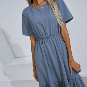 Shein ruffle a-line dress